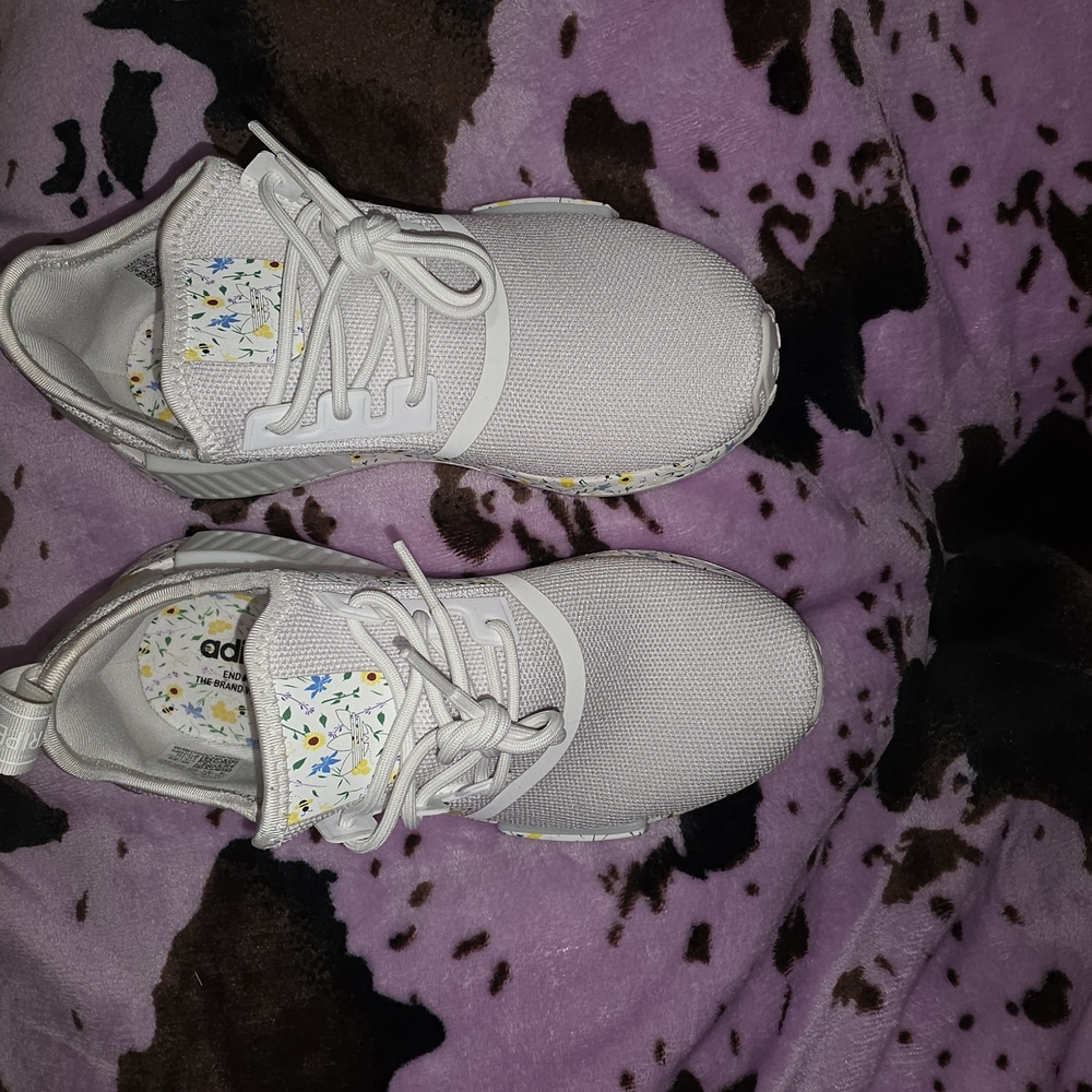 Adidas Kids White Sneakers